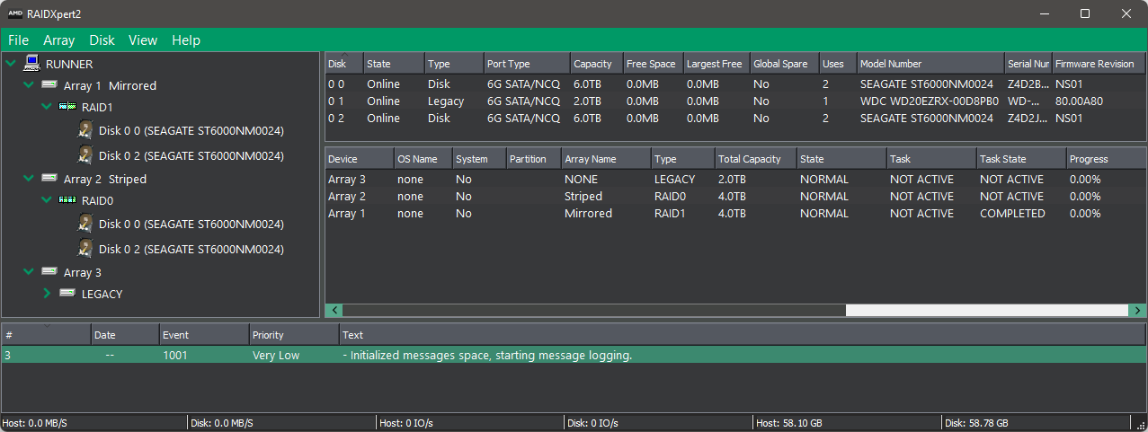 Incorrect behavior on AMD RAID Hard Disk Monitoring